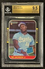 1987 Donruss #35 BO JACKSON BGS 9.5 (GEM MINT) - Kansas City Royals - RC
