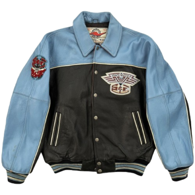 Men's Avirex Snuk & Fox Bomber Jacket Genuine Leather American