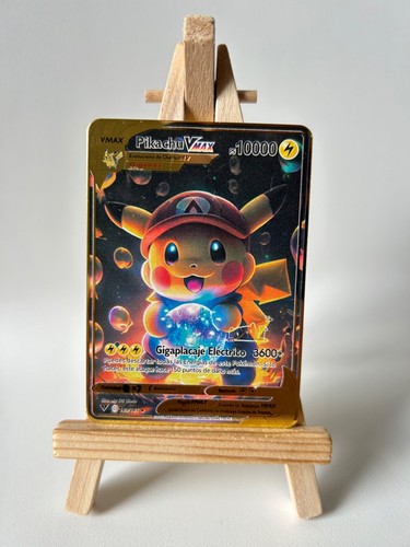 Pokemon Solid Metal Gold Pikachu Charizard Mewtwo & More Cards Rare EX VMAX GX V - Picture 7 of 38