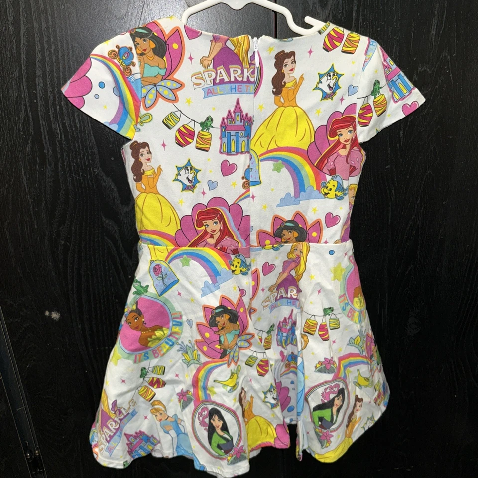Размер 4 Disney принцесса платье Ариэль жасмин Золушка Мулан Belle Тиана Рапунцель - Изображение 3 из 4