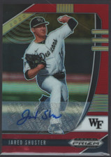 2020 Panini Prizm Draft Picks Base Auto Prizms Red #25 Jared Shuster Auto /50