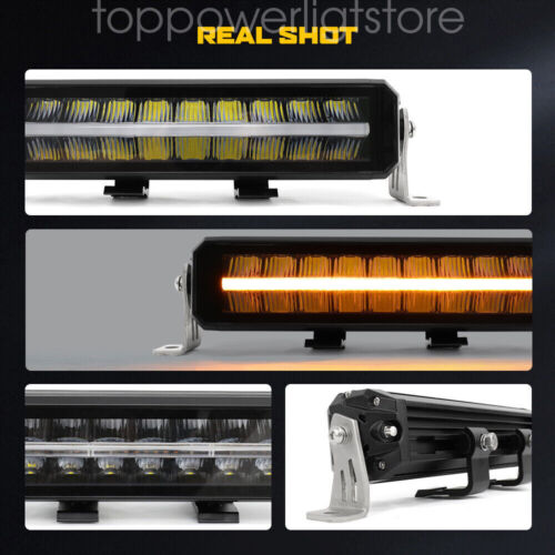 Osram Dual Row DRL LED Light Bar Spot Flood Work Driving Fog Lamp Offroad UTE4X4 - Picture 4 of 17