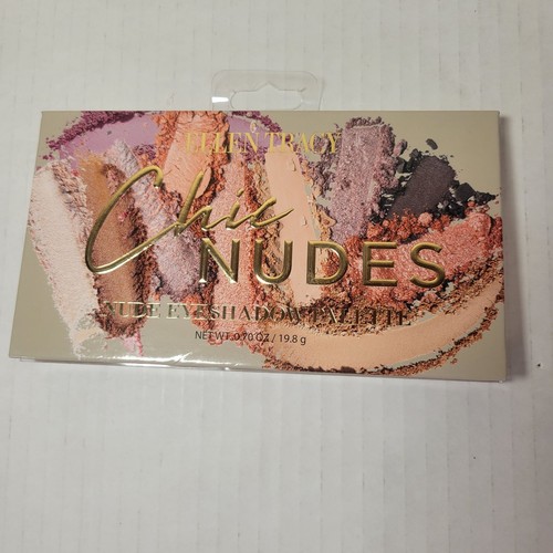 New Ellen Tracy Chic Nudes Eyeshadow Palette - 18 Glam Shades New / Sealed