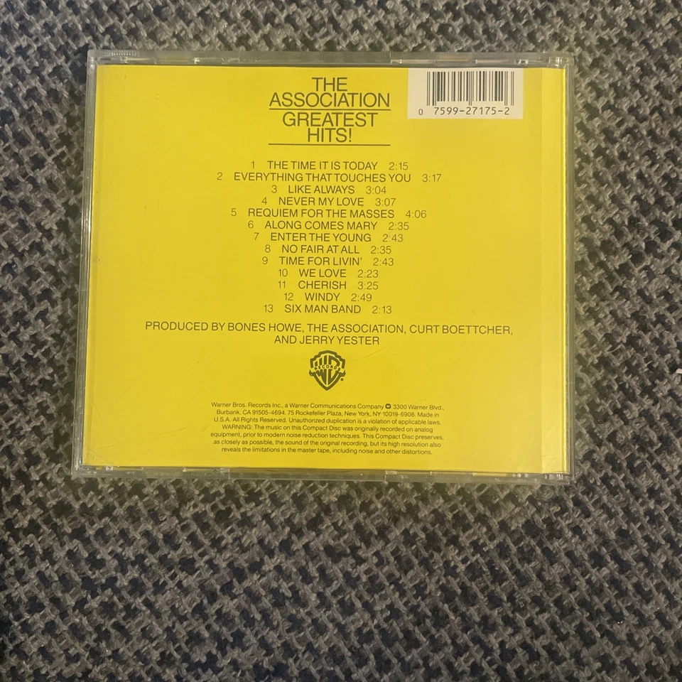 The Association – Greatest Hits!  (1990, Warner Bros. (1767-2) Very Good! — 第 2/2 张图片