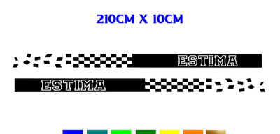 Estima Seitenblock Streifen Aufkleber geschnitten aus Premium Cast Avery Dennison 800 Vinyl