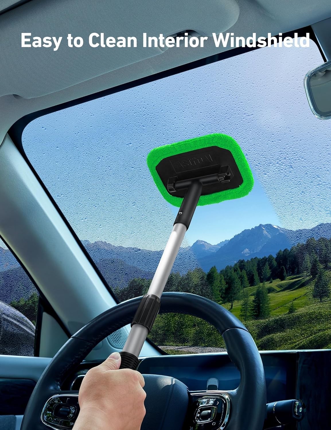 Ultra Clean Microfiber Cloth Pad Glass Windshield, Window & Screen Cleaning Tool