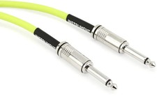 Ernie Ball P06414 Flex Straight to Straight Instrument Cable - 10 foot Green