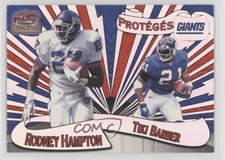 1997 Pacific Revolution Proteges Silver Tiki Barber Rodney Hampton #14 0q3