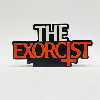The Exorcist Logo Stand-Art Sign-Unique Movie Memorabilia