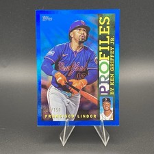 2026 Topps Series 1 - Topps Profiles Francisco Lindor #TP-10 Blue Foil /150