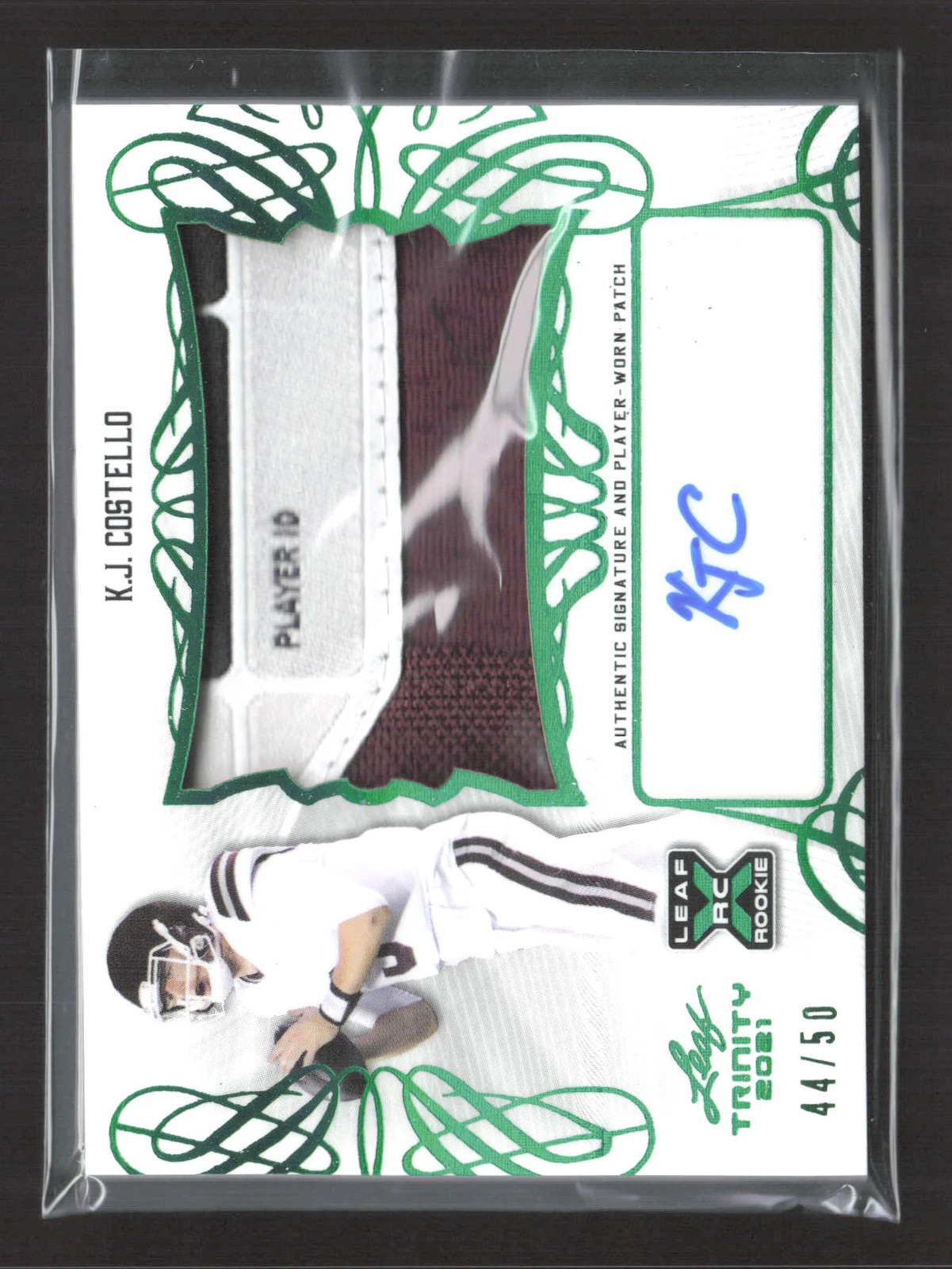2021 Leaf Trinity K.J. Costello #PA-KJC Auto Patch 44/50 RC