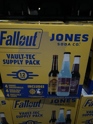 #ad Jones Soda Fallout Vault Tec Supply Pack 12 Bottle Case Limited Edition New FAST $44.99