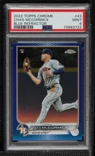 2022 Topps Chrome Blue Refractor /150 Chas McCormick PSA 9 MINT Rookie RC 13c1