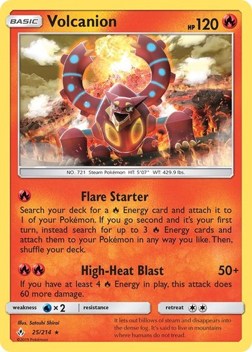 Pokemon Volcanion SM - Unbroken Bonds[SM10-25/214]