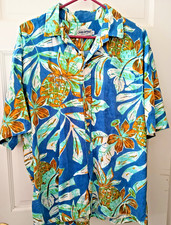 Vintage Jams World Hawaiian Shirt Kawai'iki Tropical Floral Pineapple Cotton XL
