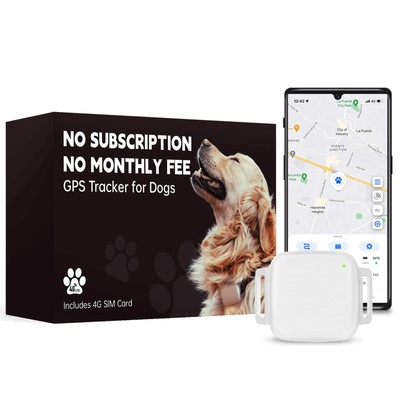 GPS Tracker for Dogs No Subscription No Monthly Fee, Real-Time Tracking, GPS ...