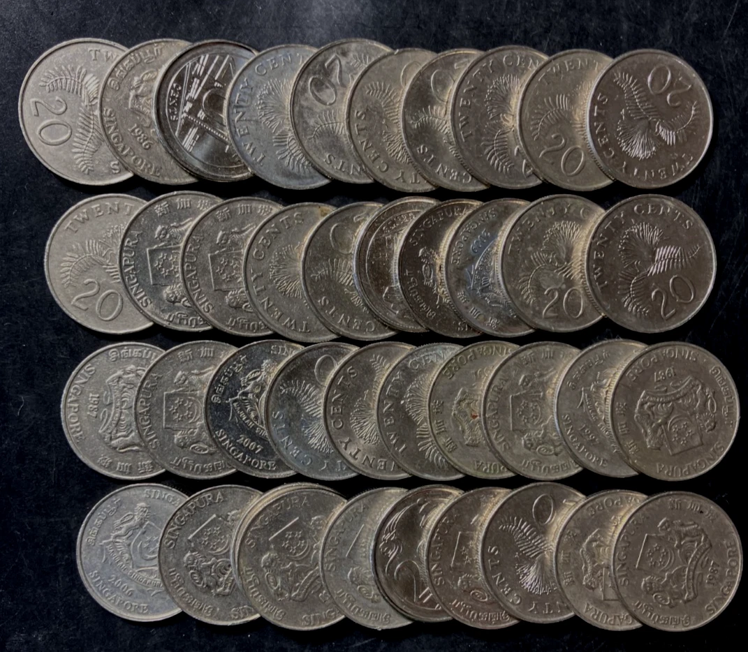 コレクション 1967 Singapore Coin Set Singapore | 6 Coin Set | 1 5 10 20 50 Cents 1 Dollar | Seahorse