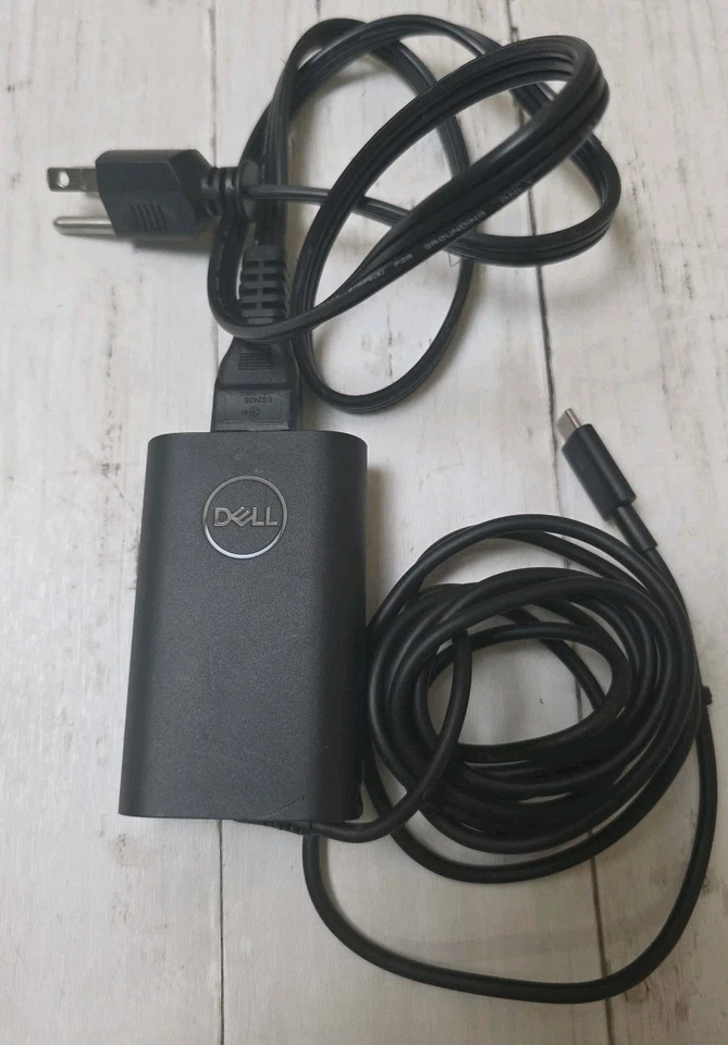 Adaptador de CA original Dell 45W USB tipo C LA45NM150 HDCY5 0HDCY5 04RYWW 4RYWW Foto 3 de 3