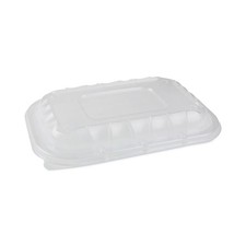 Pactiv Corp. YCNV9X6PPDL Plastic Takeout Container Vented Lid CLR 300/CT New