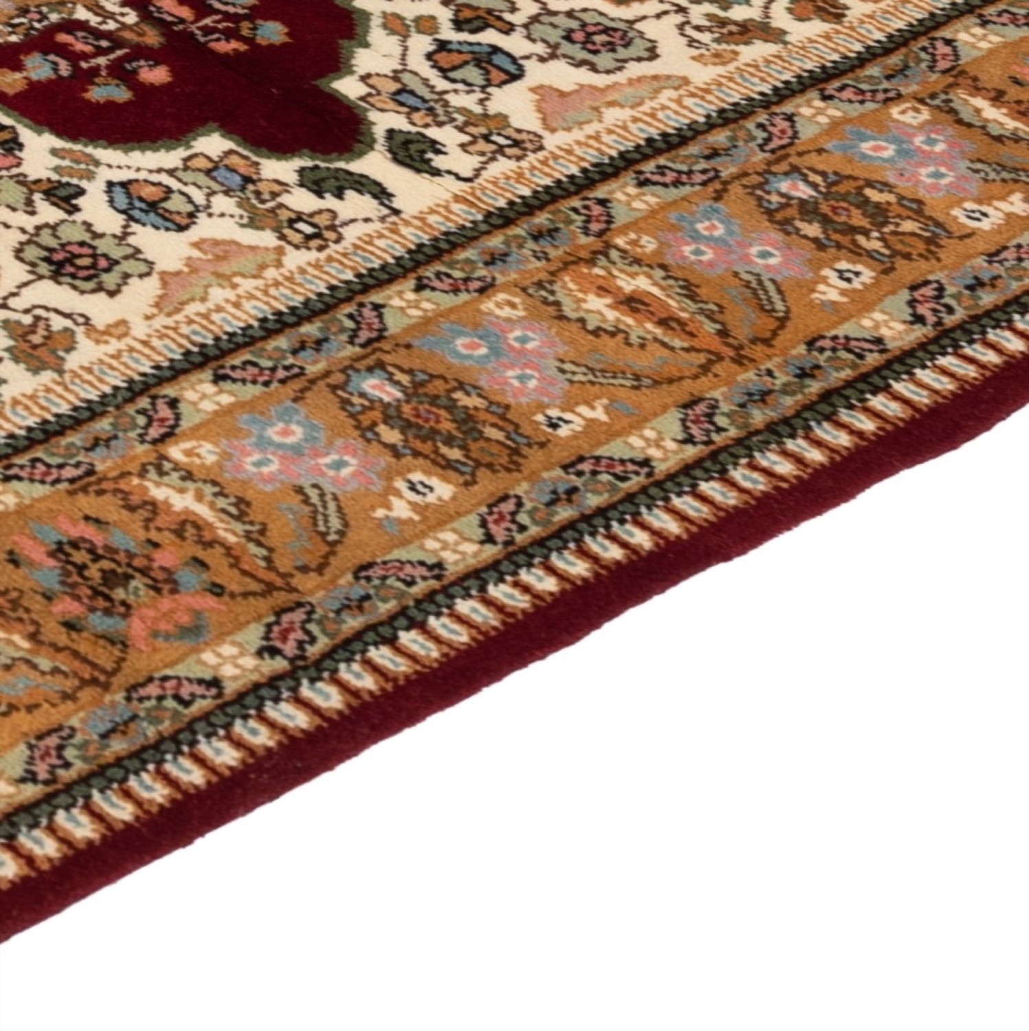 HADYS Teppich Perser Orient refurbished handgeknüpft Wolle rot 175x117