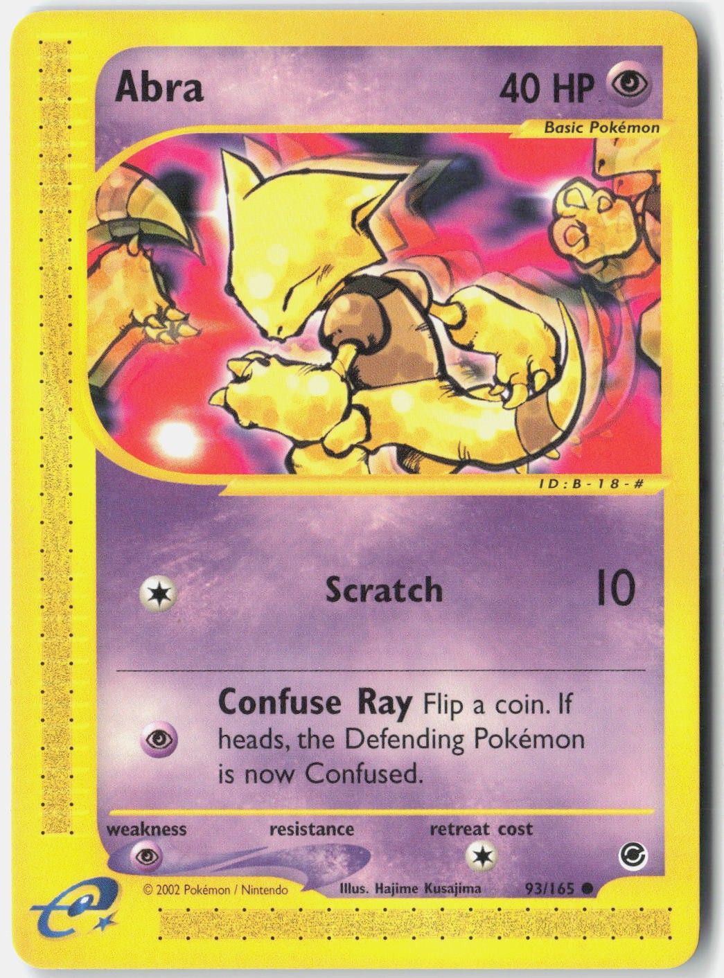 Abra Expedition 093/165 Pokemon Card