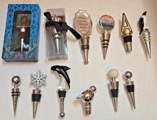 Lot of (12) Various Wine Bottle Stoppers