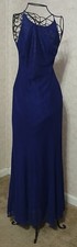 All That Jazz Formal Dress Size 3/4 Blue Criss-cross Back