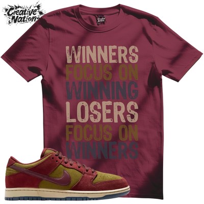 Shirt To Match SB Dunk Low Dark Team Red Olive Flak Unisex Tee Gym Shirt