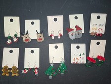 Christmas, 20 pair earrings for christmas stocking ,secret santa and wearing-G3