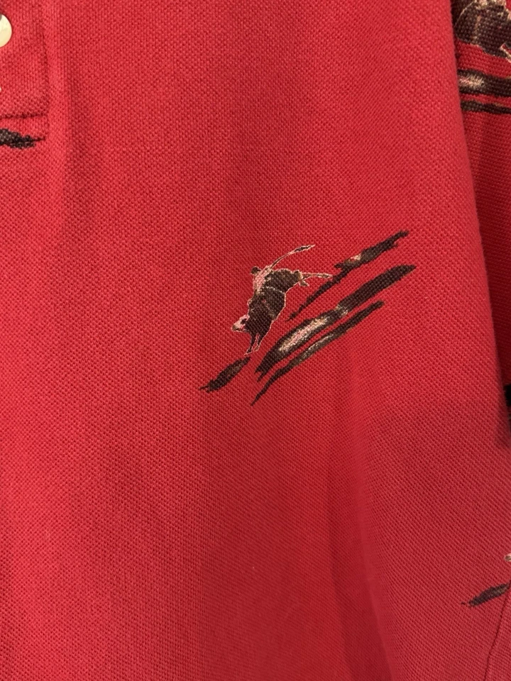 Camisa Polo Vaquera Wrangler Western Vintage Billriding Rodeo - Niños Talla 7-9 Foto 3 de 4