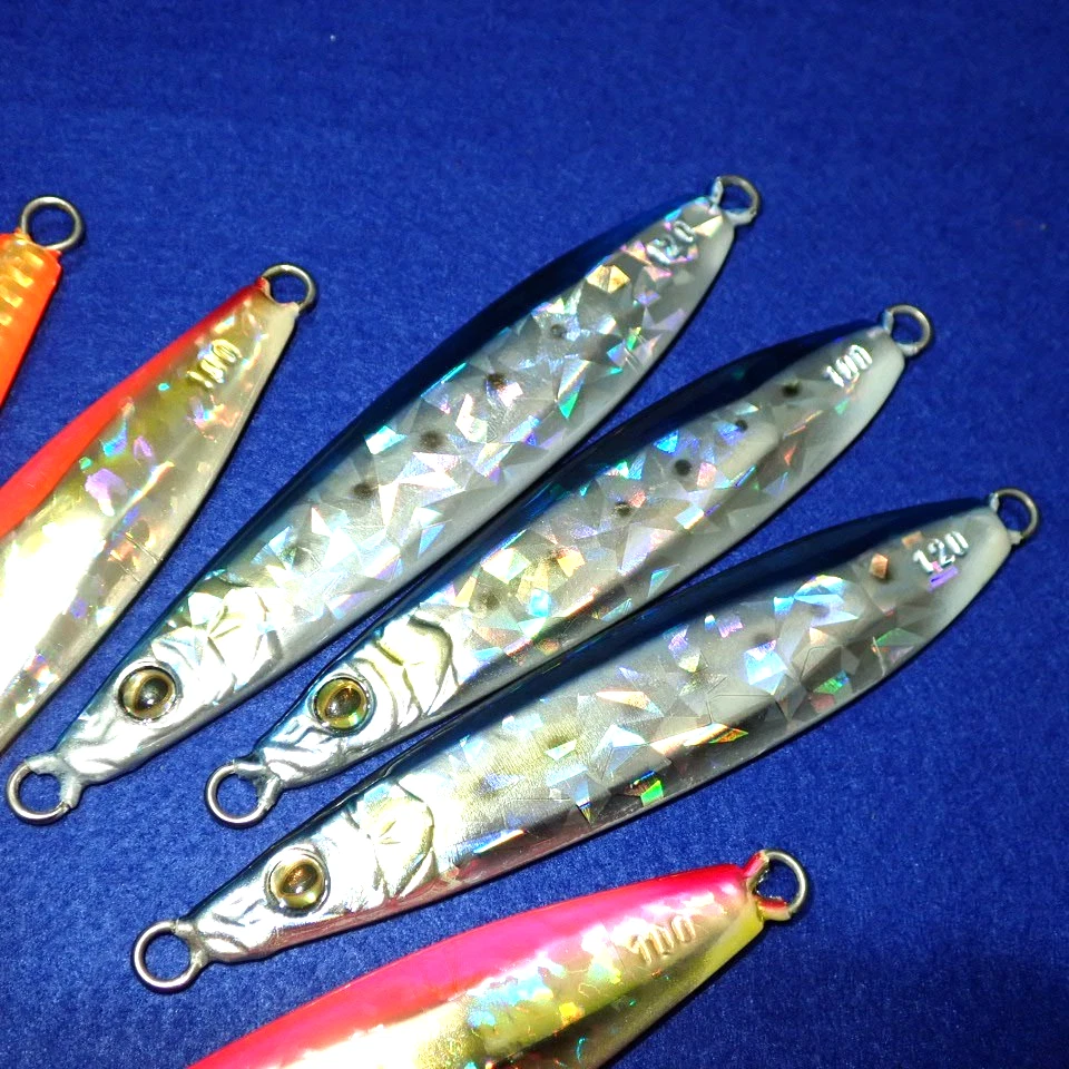 Señuelo descontinuado JDM DAIWA SALTIGA sacrificio hoja y cebo plantilla de metal Jigging Foto 4 de 4