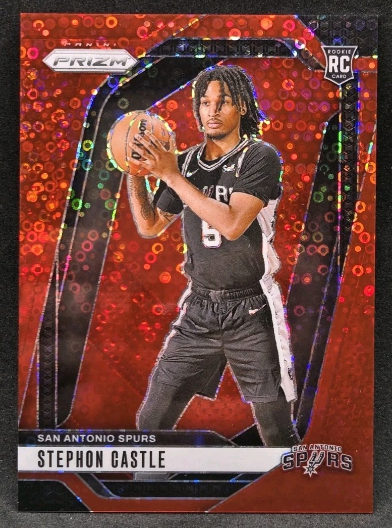 2024-25 Panini Prizm Stephon Castle #234 Rookie RC Red Fast Break Prizm /100