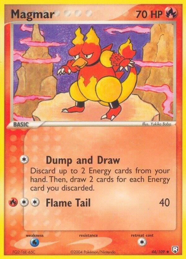 Magmar 44/109 Uncommon Team Rocket Returns Pokemon Lightly Played