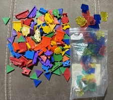 Lot 160 Math Manipulatives Count Sort Measure Transparent Bears + Trees Car Dog