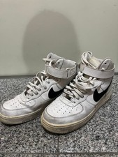 Nike Air Force 1 High-Top Sneakers White/Black Used Psychedelic Hyper Pop