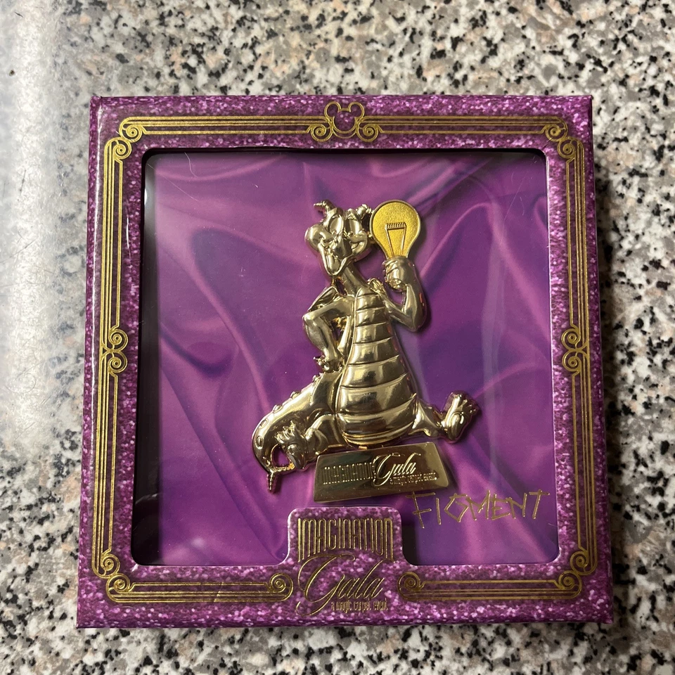 PIN JUMBO DISNEY WDW IMAGINACIÓN GALA FIGURA DORADA PREMIO EN CAJA LE 750 Foto 2 de 4