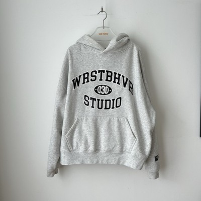 Wrstbhvr Studio Pulli Pullover Hoodie grau schwarz  S