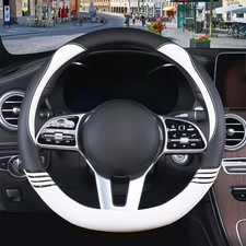 Cute Steering Wheel Cover D Shape For Women Men Breathable Universal 15