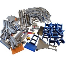 Vintage Silverlit X-Trek Slot Car Track Lot,  Incomplete Parts Track Accessories
