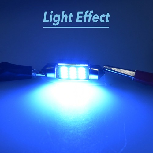 36mm SMD Interior Car LED Festoon Dome Light Canbus Blue OE Stock Lamp Bulbs - Picture 5 of 10