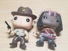 Funko Pop! Lot of 2 The Walking Dead Rick Grimes #13 & Michonne #38 Loose Figure