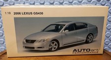 Lexus GS430 AutoArt 1/18 Silver Diecast Model Car Doors Hood Trunk Open