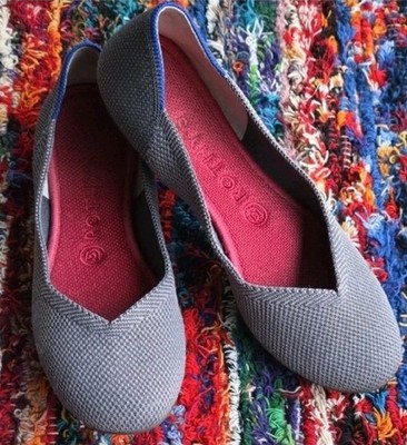 Rothy's The Flat In Cloud Grey Size 8