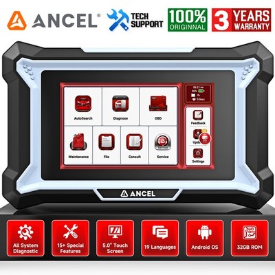 ANCEL DS200 Profi KFZ Diagnosegerät Auto OBD2 Scanner ALLE SYSTEM 15 FUNKTIONEN