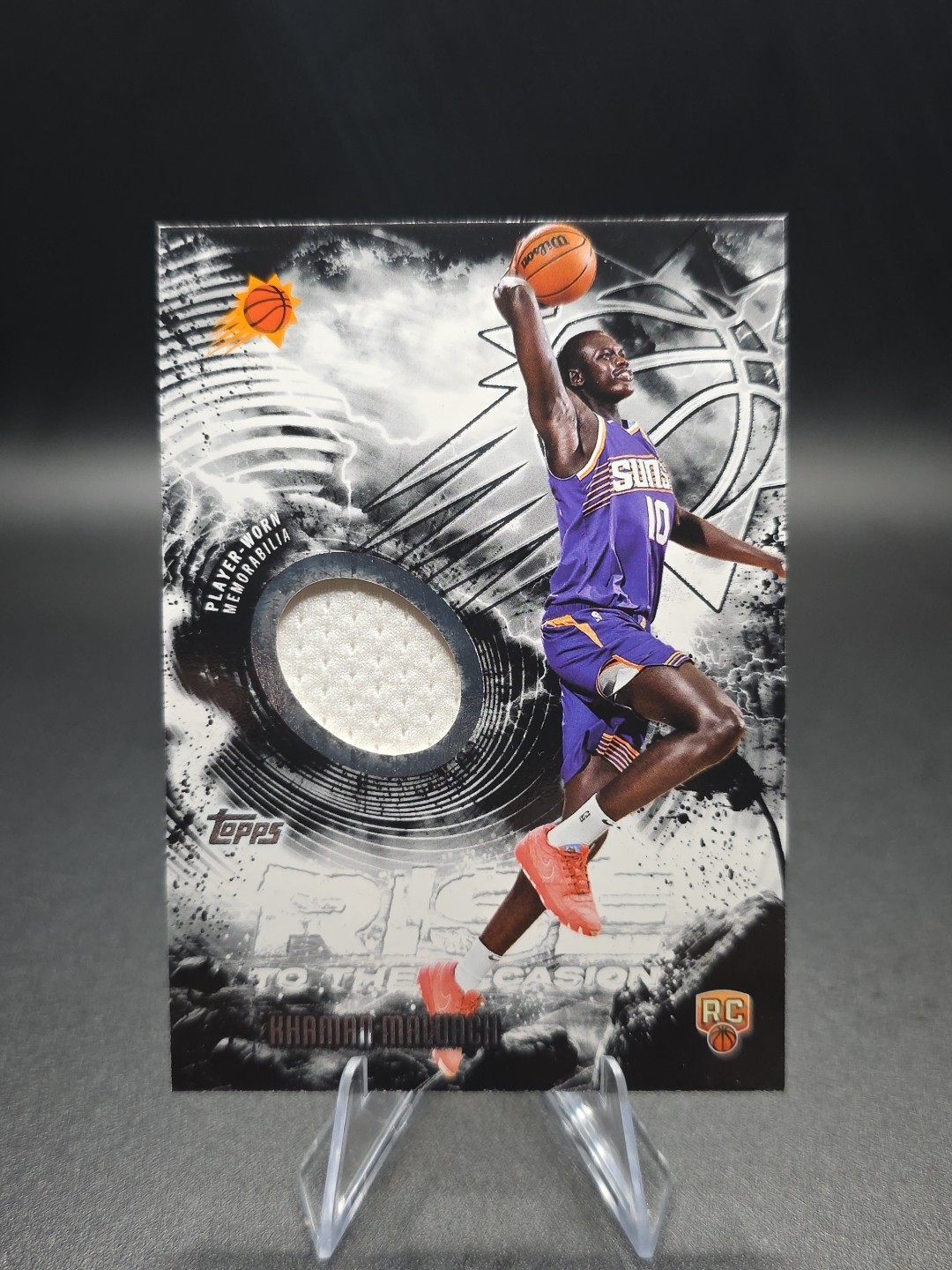 2025-26 Topps - Rise to the Occasion Relics Khaman Maluach #RTO-KM (MEM, RC)