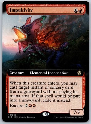 Impulsivity (Extended Art) R Commander: Lorwyn Eclipsed 33 NM