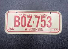 Wisconsin Bicycle License Plate