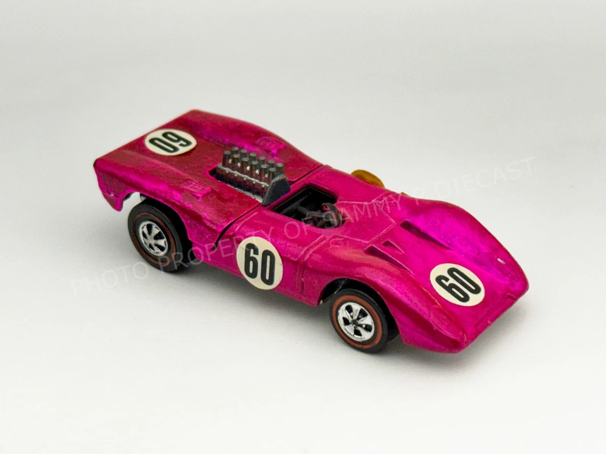 Hot Wheels Redlines Ferrari Pink Vintage Manufacture Diecast Cars