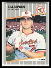 1989 Fleer #616 Bill Ripken Black box covering bat knob