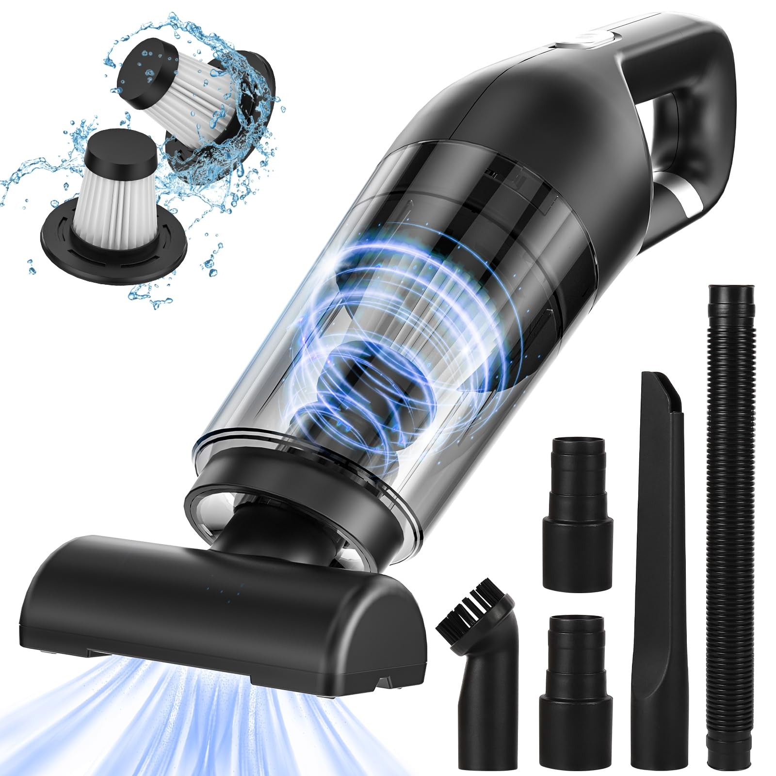 Aspirabriciole Senza Fili 9000Pa 120W Mini Aspirapolvere Casa Divano